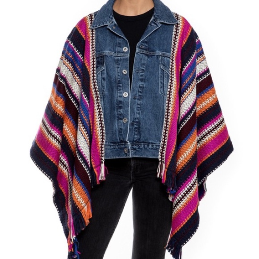 Levi's Blue People Poncho Jacket